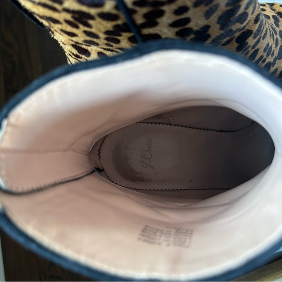 J Crew Sadie Calf hair leopard bootie 8.5 - Picture 7 of 7